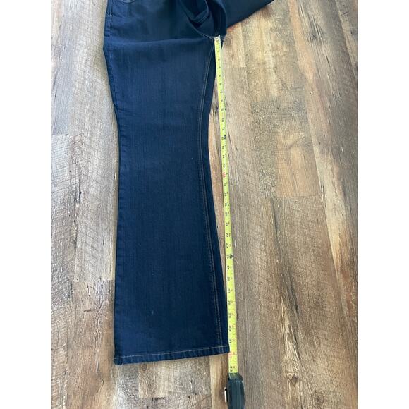 Chico's Platinum Jean dark blue wash Jewel embellished Bootcut size 2.5 14 - Picture 9 of 11